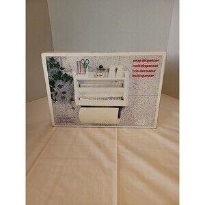 Plastic White Triple Paper Dispenser Wall Unit New 15" X 10"